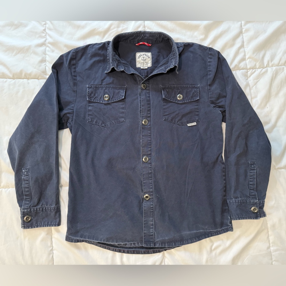Iron and Resin Navy Button-Up Shirt